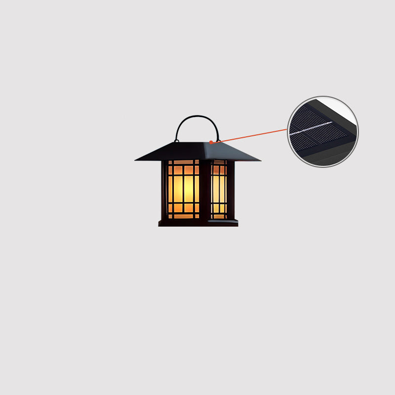 Modern Minimalist House Shape Square Acrylic Stainless Steel LED Outdoor Light For Garden