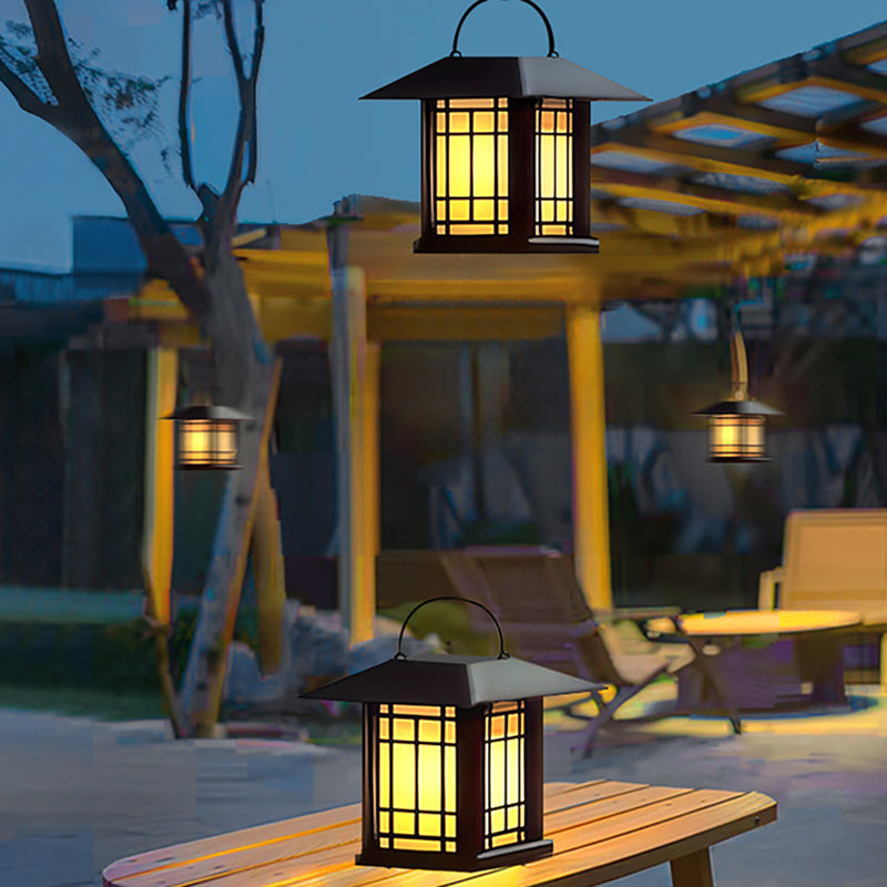 Modern Minimalist House Shape Square Acrylic Stainless Steel LED Outdoor Light For Garden