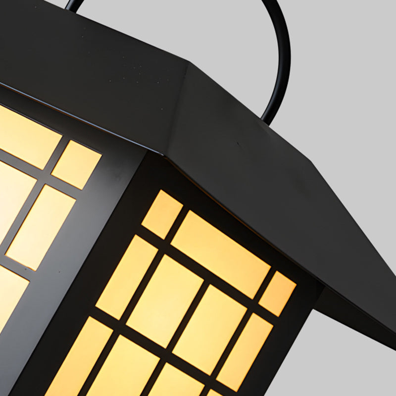 Modern Minimalist House Shape Square Acrylic Stainless Steel LED Outdoor Light For Garden