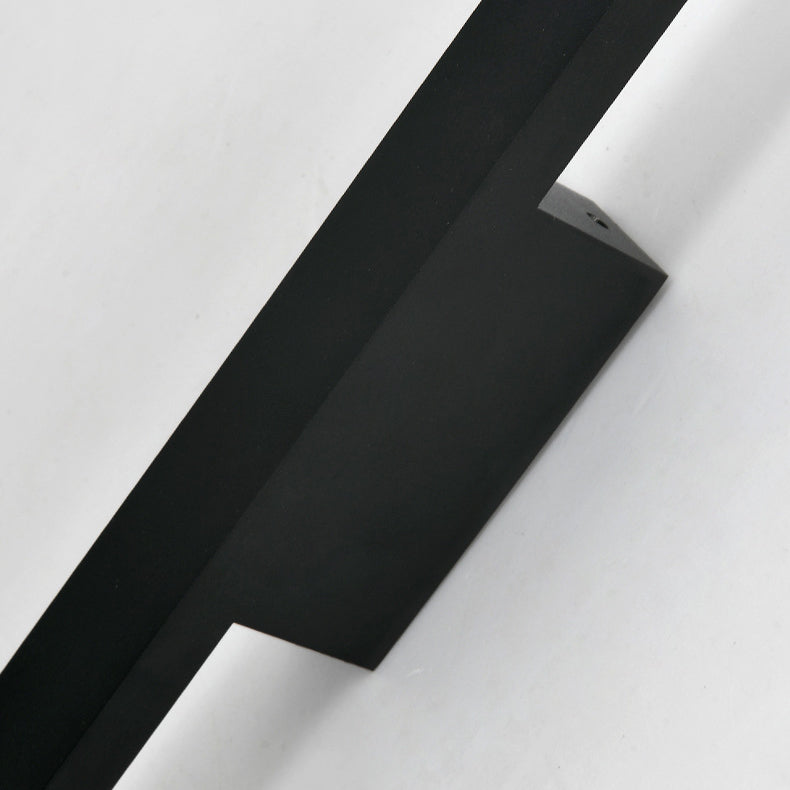 Moderne minimalistische rechteckige Basisstreifen-PC-Aluminium-LED-Wandleuchte für das Wohnzimmer 