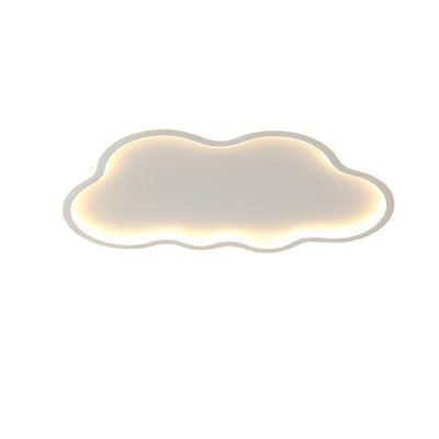 Plafonnier LED en silicone aluminium fer moderne minimaliste nuages vagues pour chambre à coucher 