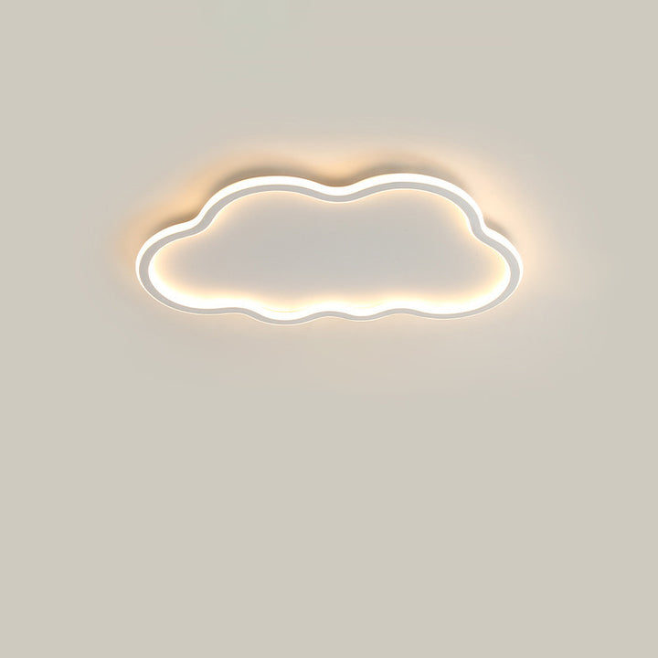 ضوء سقف LED مثبت بشكل متدفق من الألمنيوم والحديد بتصميم حديث وبسيط مع أمواج وسحب من السيليكون لغرفة النوم 