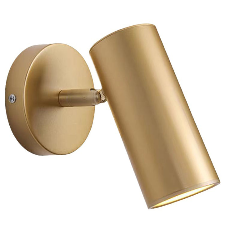 Lampe murale contemporaine scandinave cylindrique ronde en fer incurvé à 1 lumière pour salon 