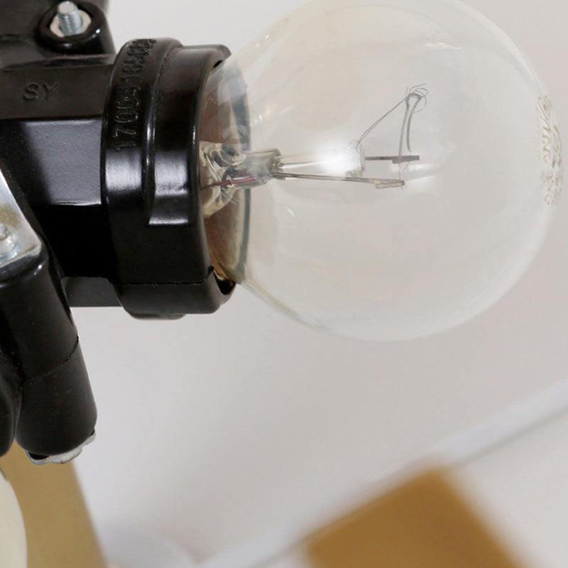 Lámpara de techo semiempotrada de 5 luces de cobre con forma de cruz redonda vintage tradicional para sala de estar 