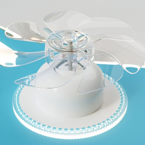 Modern Art Deco Kids Airplane Shapes Acrylic Hardware Resin LED Flush Mount Ceiling Fan Light For Bedroom