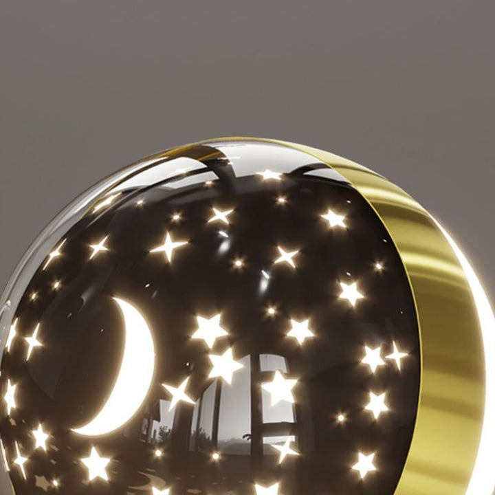 Lampe murale LED en acrylique et fer, ronde, style Art déco moderne, avec astronaute, pour salon 