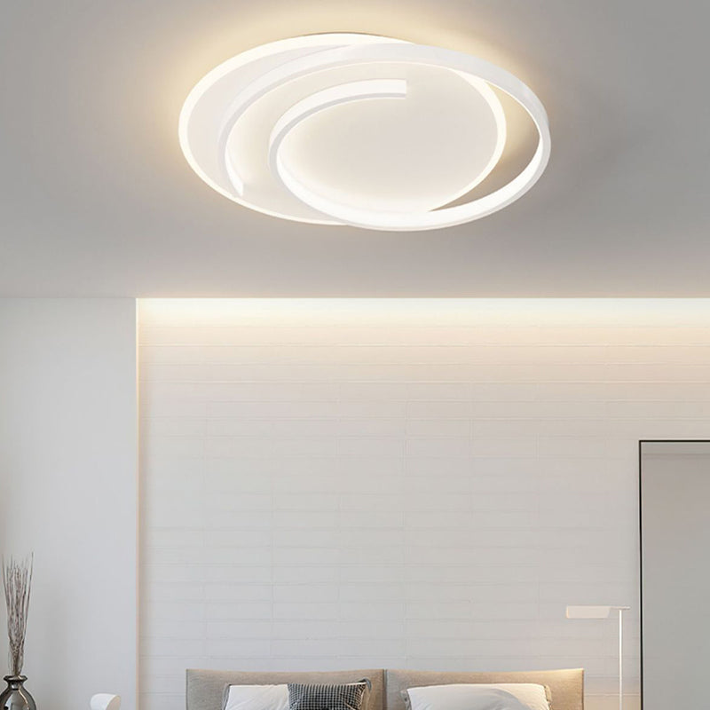 Plafonnier LED en silicone empilé carré rectangulaire rond créatif contemporain pour chambre à coucher 