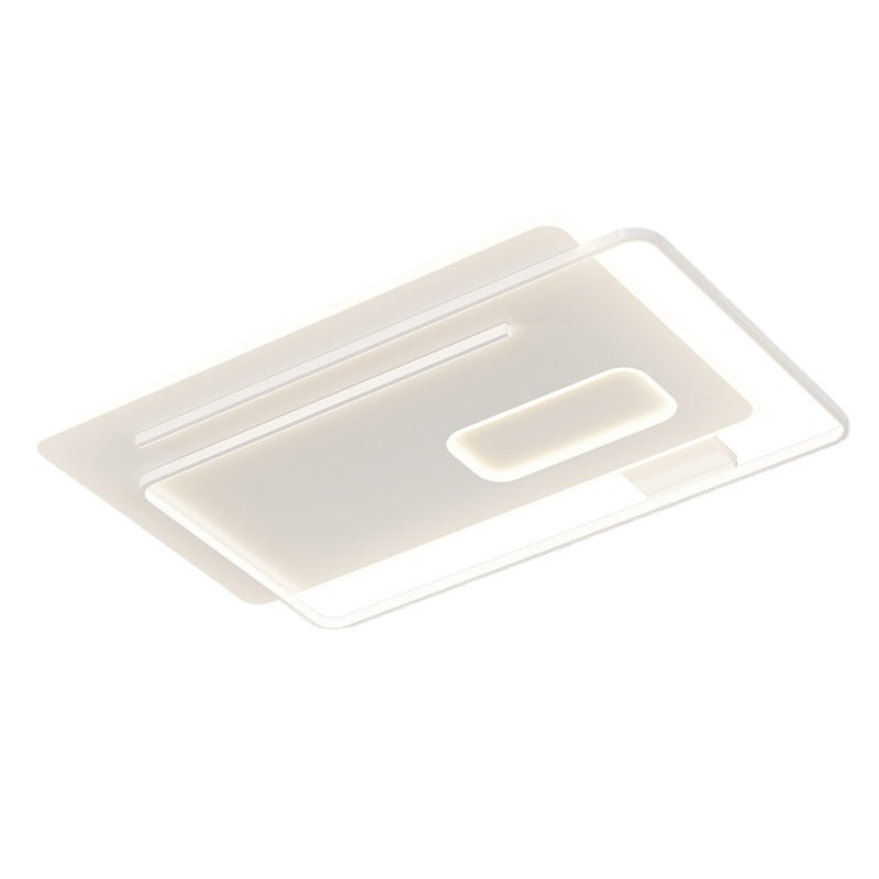 Plafonnier LED en silicone empilé carré rectangulaire rond créatif contemporain pour chambre à coucher 