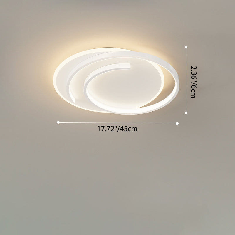 Plafonnier LED en silicone empilé carré rectangulaire rond créatif contemporain pour chambre à coucher 