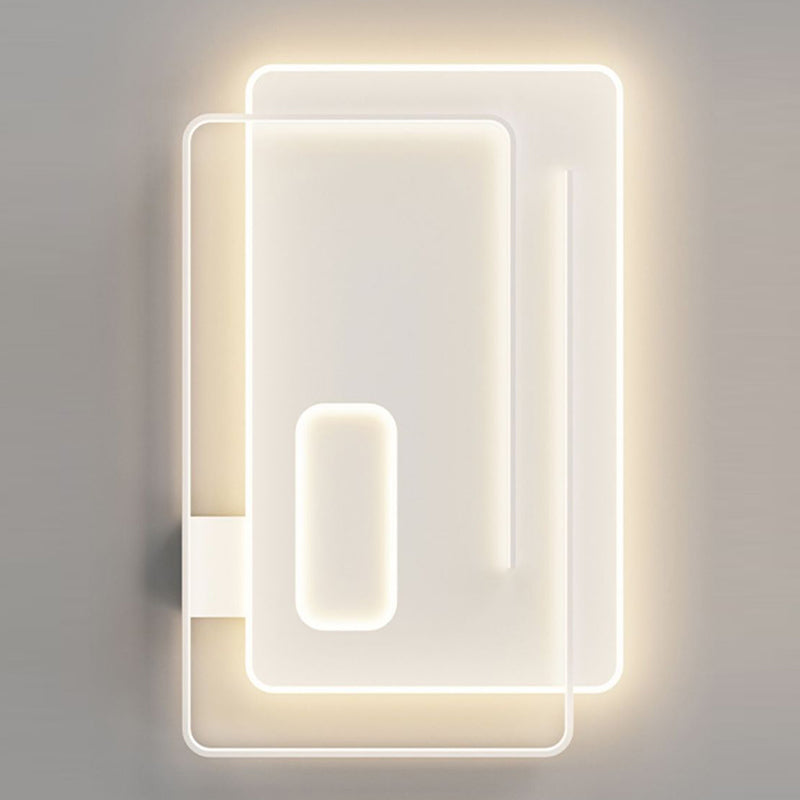 Plafonnier LED en silicone empilé carré rectangulaire rond créatif contemporain pour chambre à coucher 