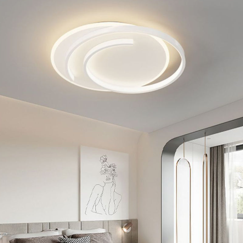 Plafonnier LED en silicone empilé carré rectangulaire rond créatif contemporain pour chambre à coucher 