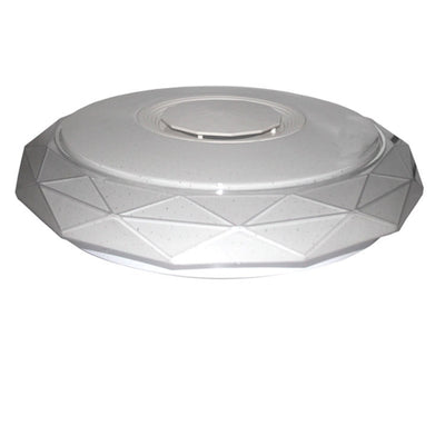 Modern Minimalist Prism Round Acrylic Iron LED Flush Mount Ceiling Light For Bedroom