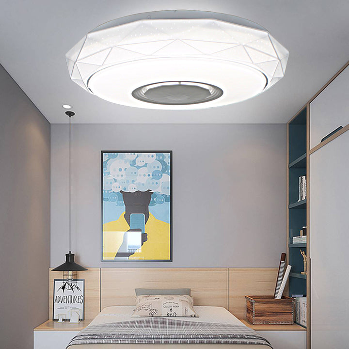 Luz de techo LED empotrada de hierro acrílico redonda minimalista moderna para dormitorio 