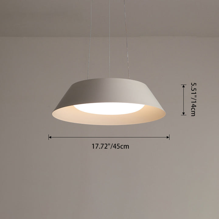 Moderne Einfachheit Schüssel Runde PE Eisen LED Kronleuchter Für Wohnzimmer 