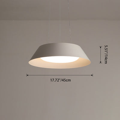 Moderne Einfachheit Schüssel Runde PE Eisen LED Kronleuchter Für Wohnzimmer 