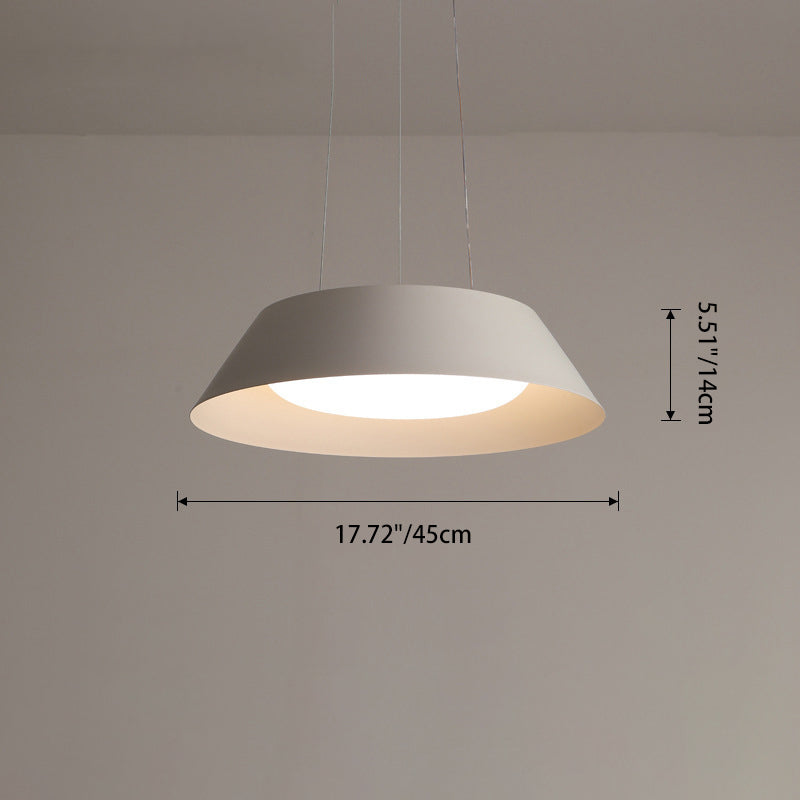Moderne Einfachheit Schüssel Runde PE Eisen LED Kronleuchter Für Wohnzimmer 
