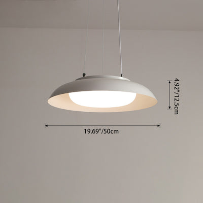 Moderne Einfachheit Schüssel Runde PE Eisen LED Kronleuchter Für Wohnzimmer 