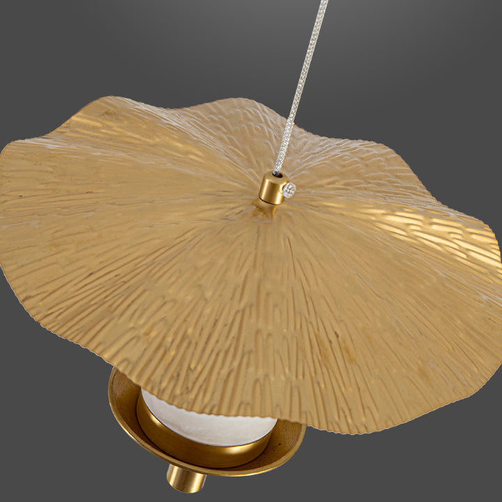 Lustre suspendu à LED en cuivre avec cylindre de luxe moderne en marbre naturel pour salon 