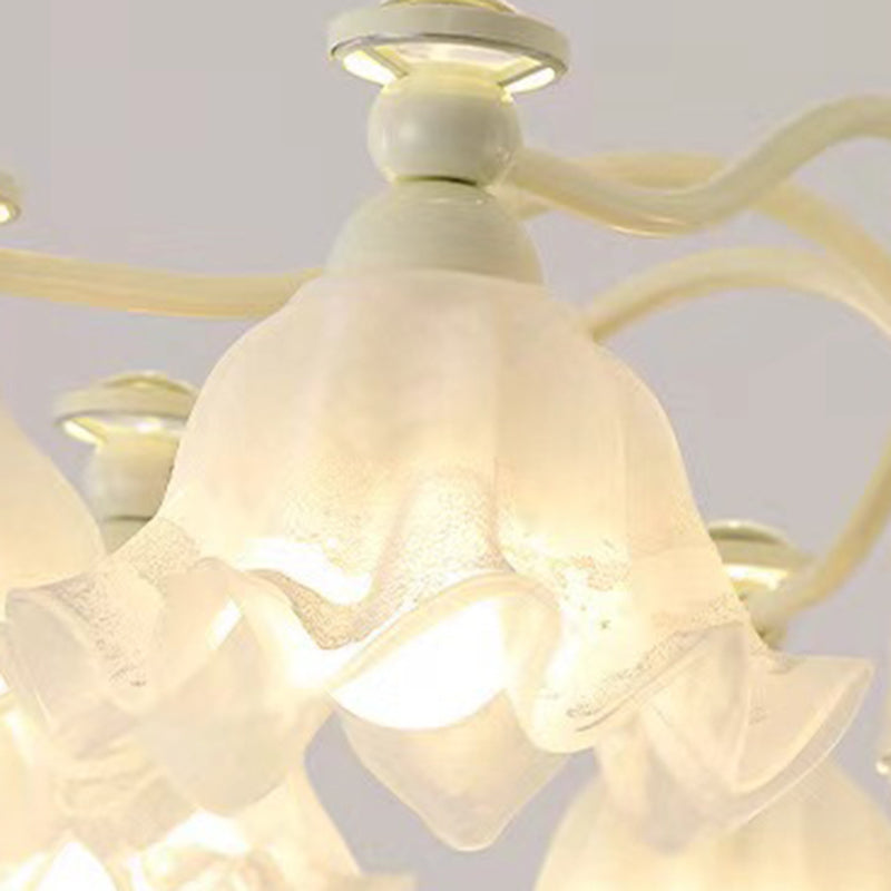 Traditioneller französischer Blumenrunder gebogener Ast 4/6/8 Licht Kronleuchter für Wohnzimmer 
