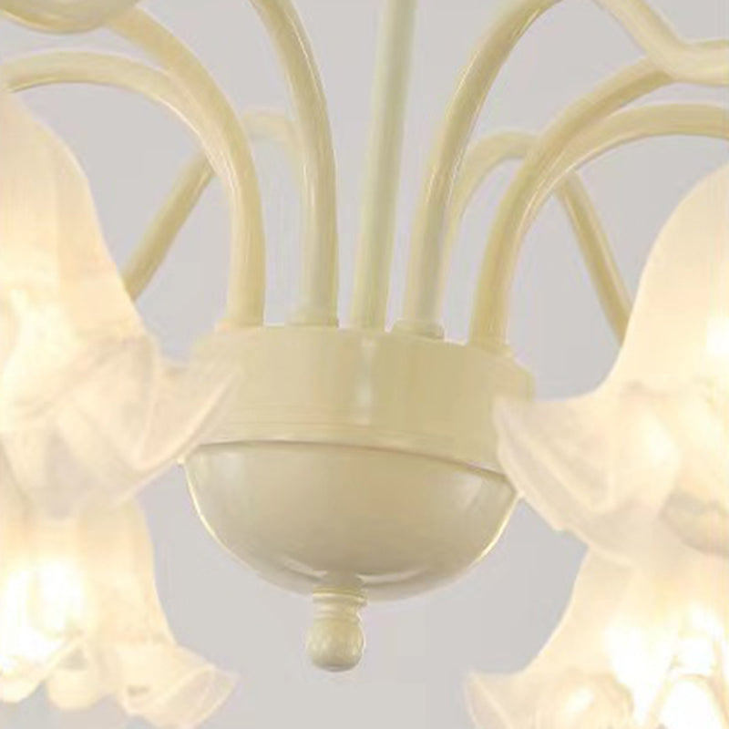 Traditioneller französischer Blumenrunder gebogener Ast 4/6/8 Licht Kronleuchter für Wohnzimmer 