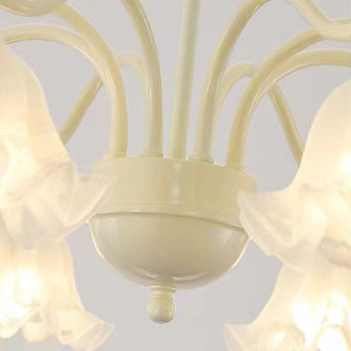 Traditioneller französischer Blumenrunder gebogener Ast 4/6/8 Licht Kronleuchter für Wohnzimmer 