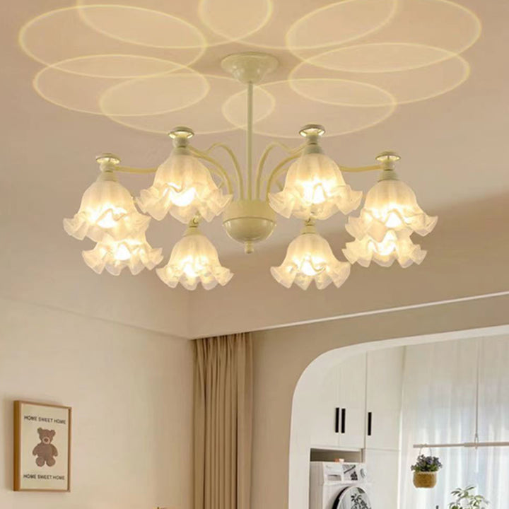 Traditioneller französischer Blumenrunder gebogener Ast 4/6/8 Licht Kronleuchter für Wohnzimmer 