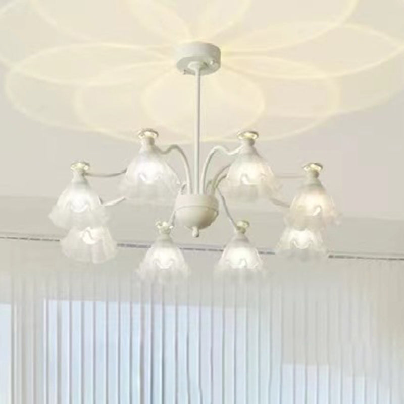 Traditioneller französischer Blumenrunder gebogener Ast 4/6/8 Licht Kronleuchter für Wohnzimmer 
