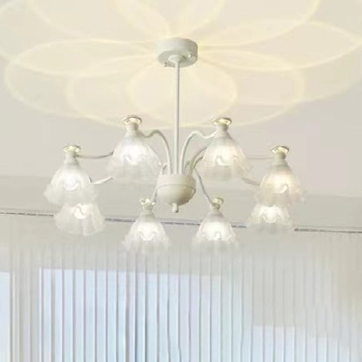 Traditioneller französischer Blumenrunder gebogener Ast 4/6/8 Licht Kronleuchter für Wohnzimmer 