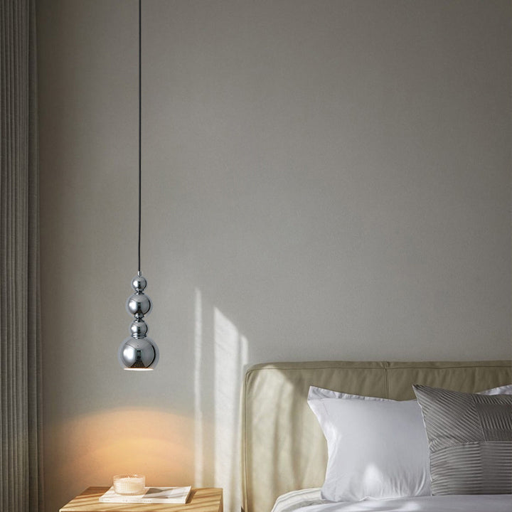 Lustre suspendu à 1 lumière en forme de gourde créative contemporaine pour salon 