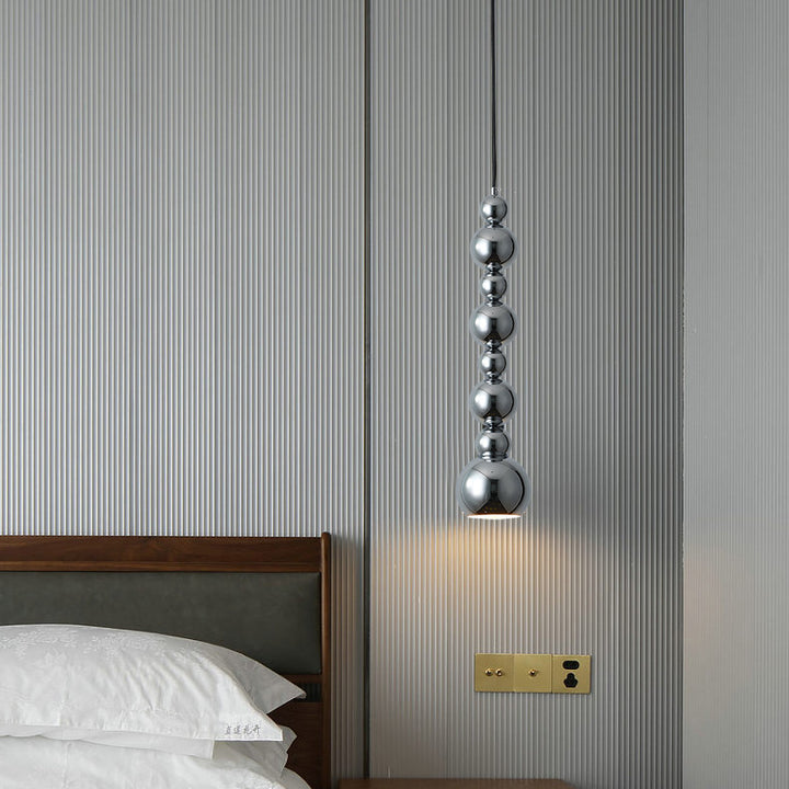 Lustre suspendu à 1 lumière en forme de gourde créative contemporaine pour salon 