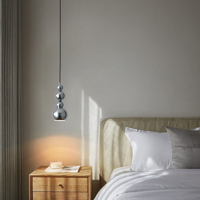 Lustre suspendu à 1 lumière en forme de gourde créative contemporaine pour salon 