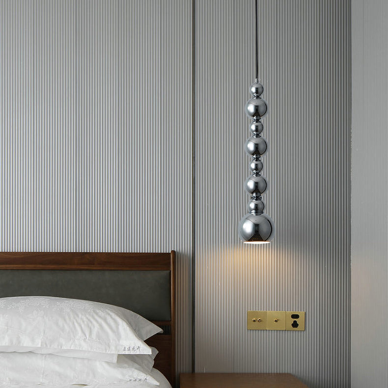 Lustre suspendu à 1 lumière en forme de gourde créative contemporaine pour salon 