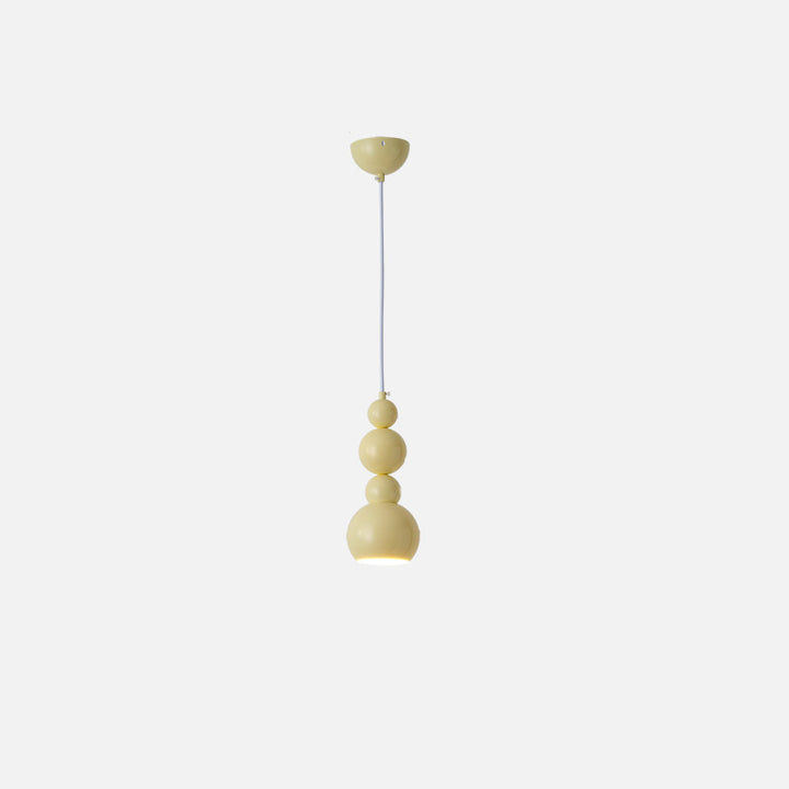 Lustre suspendu à 1 lumière en forme de gourde créative contemporaine pour salon 