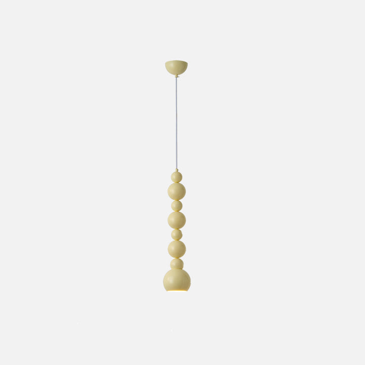 Lustre suspendu à 1 lumière en forme de gourde créative contemporaine pour salon 