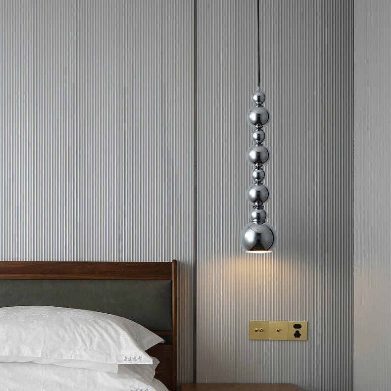 Lustre suspendu à 1 lumière en forme de gourde créative contemporaine pour salon 