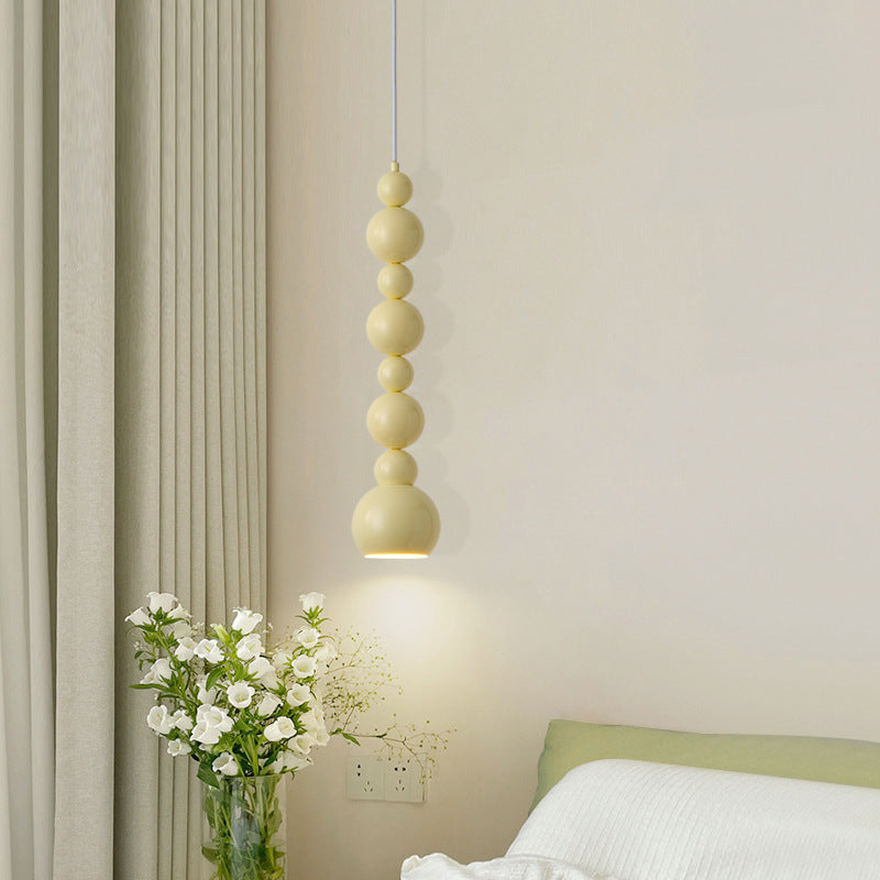 Lustre suspendu à 1 lumière en forme de gourde créative contemporaine pour salon 