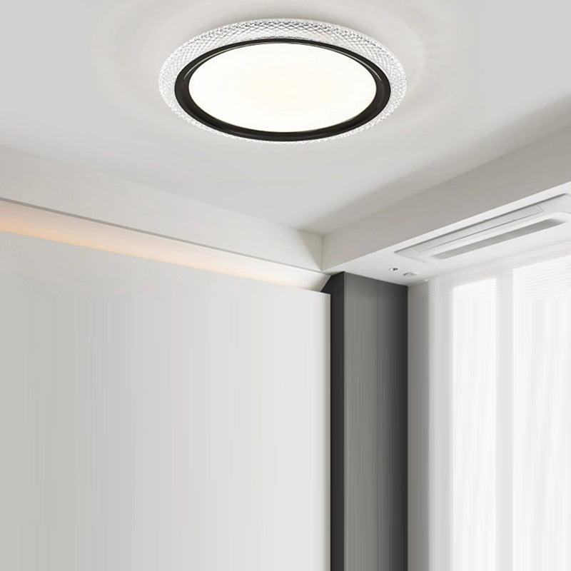 Modern Simplicity Round Ring Acrylic Aluminum LED Flush Mount Ceiling Light For Living Room