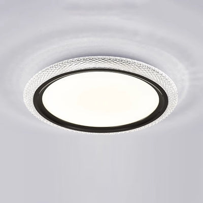 Modern Simplicity Round Ring Acrylic Aluminum LED Flush Mount Ceiling Light For Living Room