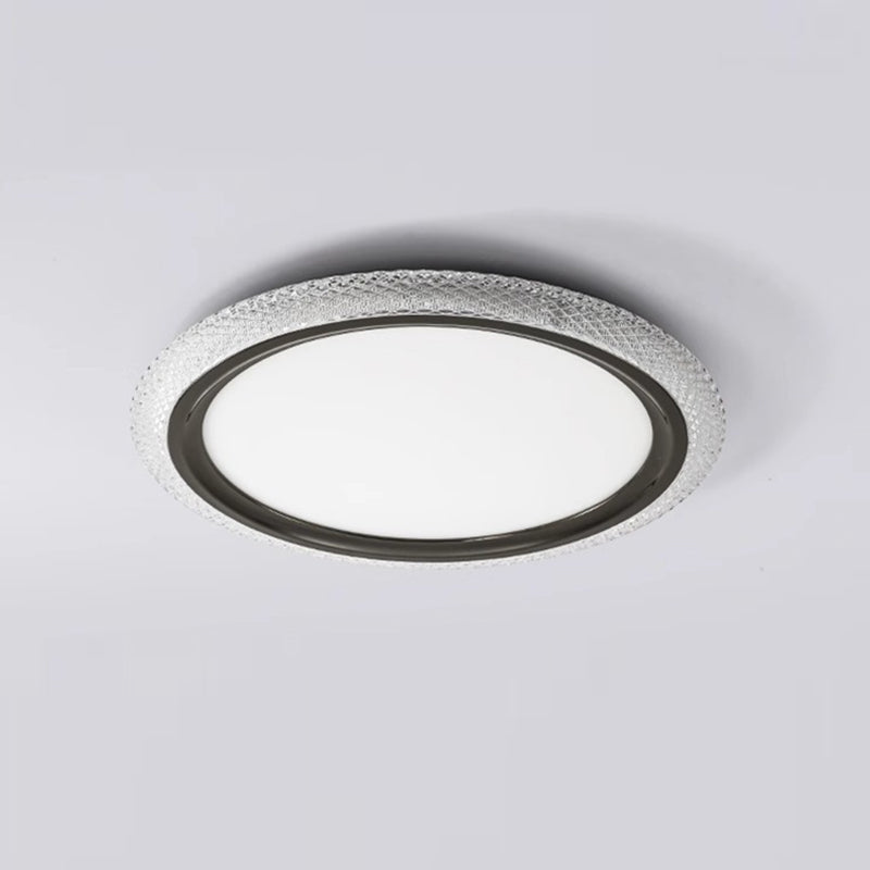 Modern Simplicity Round Ring Acrylic Aluminum LED Flush Mount Ceiling Light For Living Room