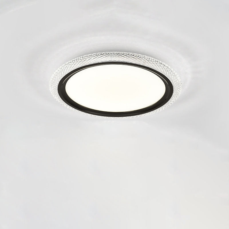 Modern Simplicity Round Ring Acrylic Aluminum LED Flush Mount Ceiling Light For Living Room