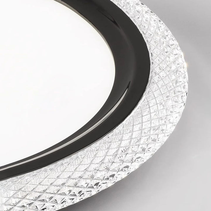 Modern Simplicity Round Ring Acrylic Aluminum LED Flush Mount Ceiling Light For Living Room