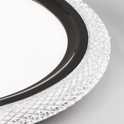 Modern Simplicity Round Ring Acrylic Aluminum LED Flush Mount Ceiling Light For Living Room