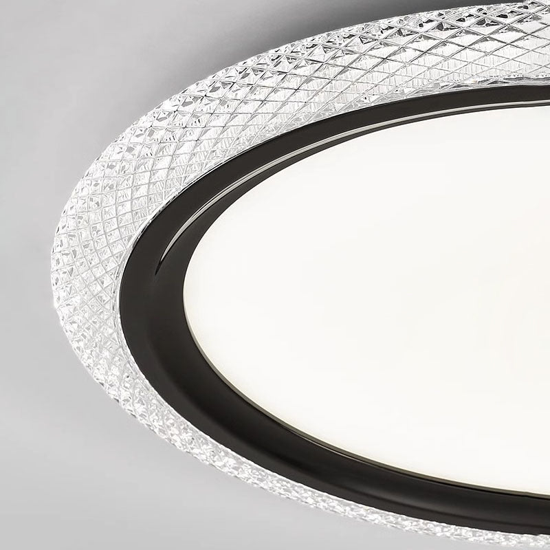 Modern Simplicity Round Ring Acrylic Aluminum LED Flush Mount Ceiling Light For Living Room