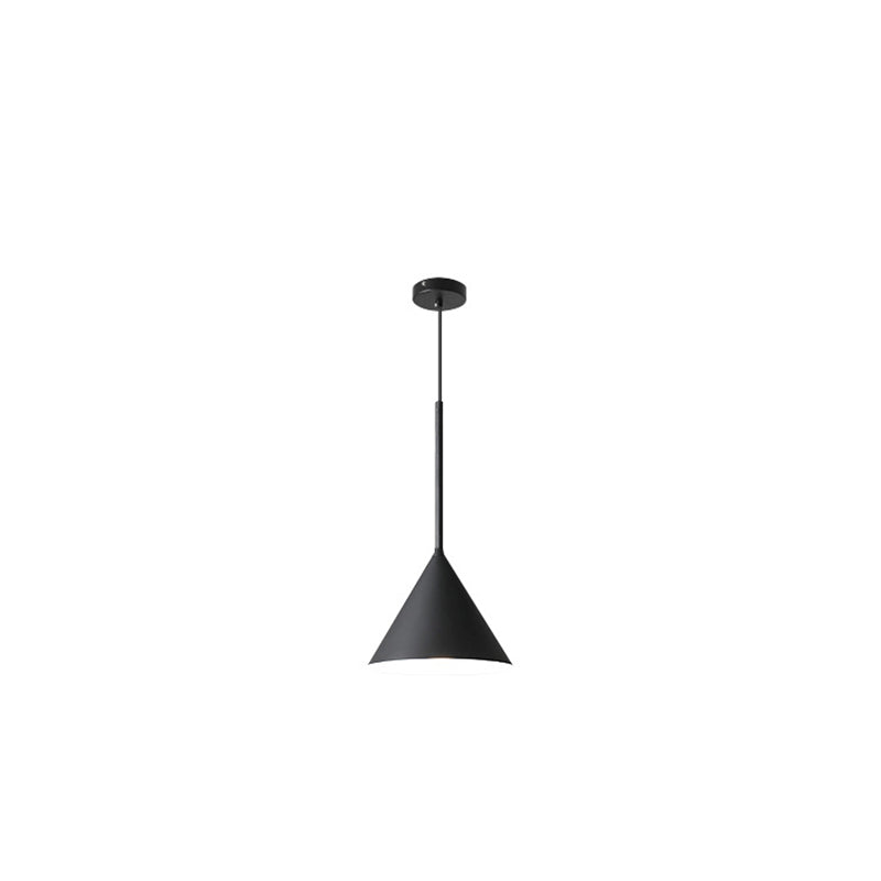 Contemporary Scandinavian Cone Marshmallow Round Resin Hardware 1-Light Pendant Light For Living Room