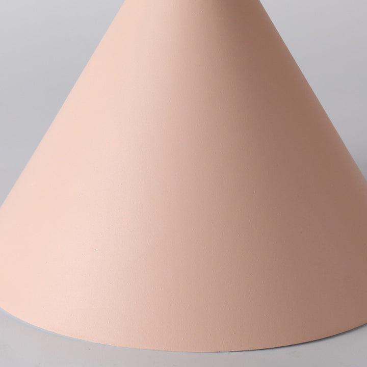 Contemporain Scandinave Cône Guimauve Rond Résine Quincaillerie Suspension Luminaire à 1 Lumière Pour Salon 
