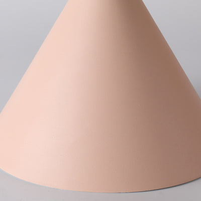 Contemporary Scandinavian Cone Marshmallow Round Resin Hardware 1-Light Pendant Light For Living Room