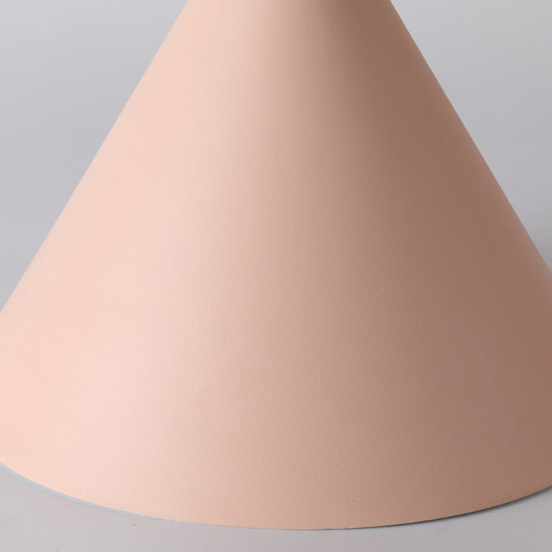 Contemporary Scandinavian Cone Marshmallow Round Resin Hardware 1-Light Pendant Light For Living Room
