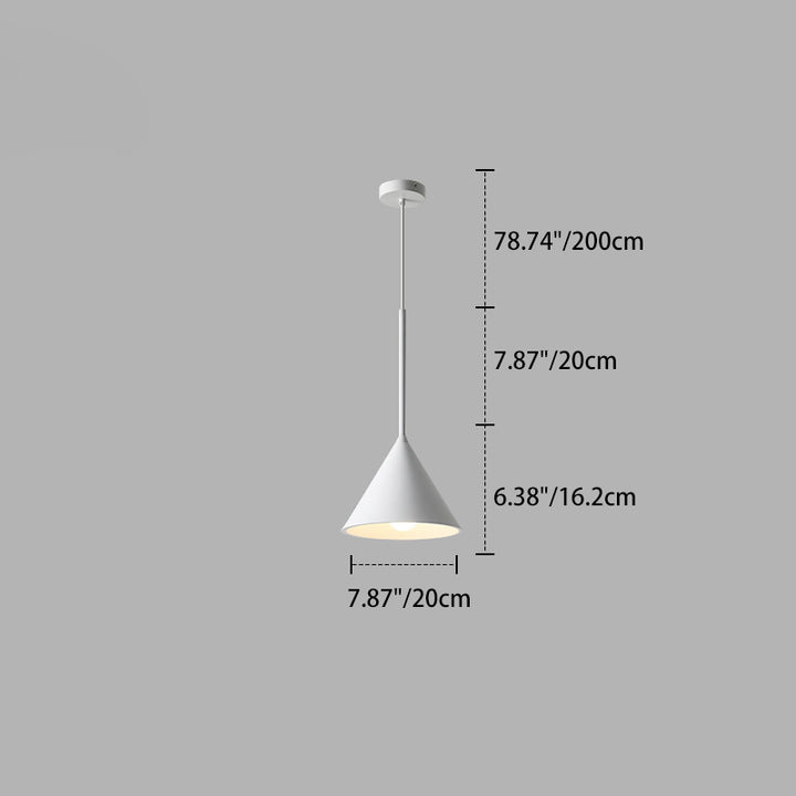 Contemporain Scandinave Cône Guimauve Rond Résine Quincaillerie Suspension Luminaire à 1 Lumière Pour Salon 