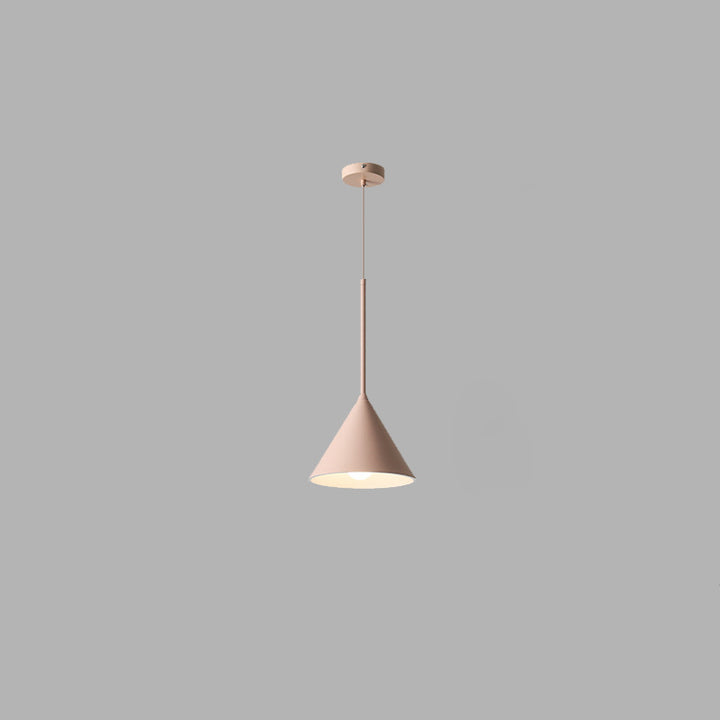 Contemporain Scandinave Cône Guimauve Rond Résine Quincaillerie Suspension Luminaire à 1 Lumière Pour Salon 