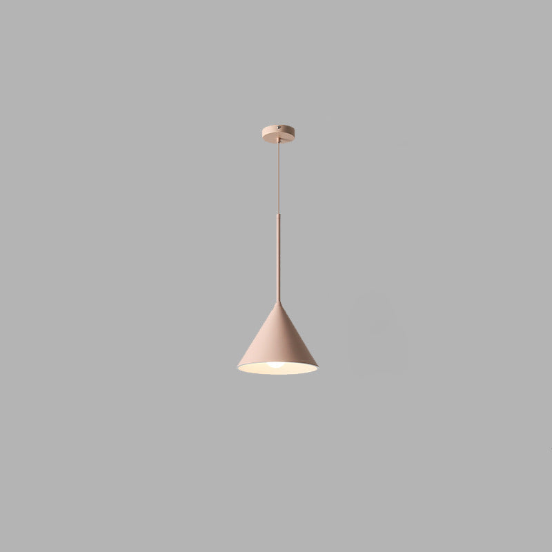 Contemporary Scandinavian Cone Marshmallow Round Resin Hardware 1-Light Pendant Light For Living Room